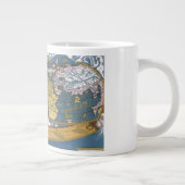 Antiek Wereldkaart met Claudius Ptolemy, 1507 Jumbo Beker (Rechts)