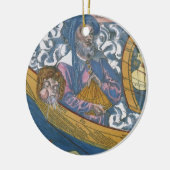 Antiek Wereldkaart met Claudius Ptolemy, 1507 Keramisch Ornament (Links)