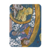 Antiek Wereldkaart met Claudius Ptolemy, 1507 Magneet (Verticaal)