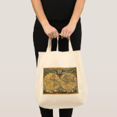 Antiek Wereldkaart Onderdruk #2 Tote Bag (Voorkant (product))