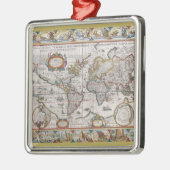 Antiek Wereldkaart ornament (Links)