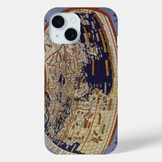 Antiek Wereldkaart Ptolemaic, Johannes of Arnsheim Case-Mate iPhone Case (Achterkant)