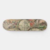 Antiek Wereldkaart Skateboard (Horizontaal)