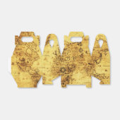 ANTIEK WERELDKAART VII BEDANKDOOSJES (Uitgevouwen)