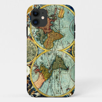 Antiek Wereldkaart  Wereldbol Art Iphone-draagtas iPhone 11 Hoesje