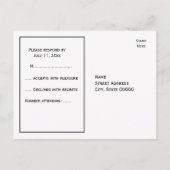 Antiek Wereldkaart, witte BG RSVP Uitnodiging Briefkaart (Achterkant)