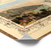 Antiek Westerne eilandenkaart Poster (Hoek)