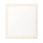Antiek White Damask Pattern Notitieblok (Voorkant)