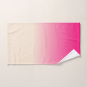 Antiek White en Winter Sky Pink Ombre Pattern Bad Handdoek (Handdoek)