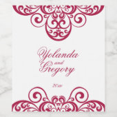 Antiek,  wijn etiket (Enkel label)