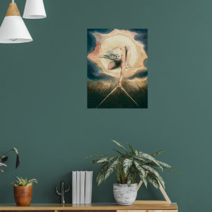 Antiek William Blake Earth Compass Symboliek Poster
