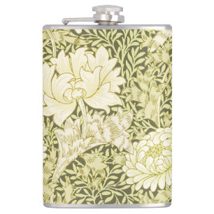 Antiek William Morris Chrysanthemum Patroon Heupfles