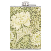 Antiek William Morris Chrysanthemum Patroon Heupfles (Achterkant)