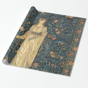 Antiek William Morris Flora Cadeaupapier