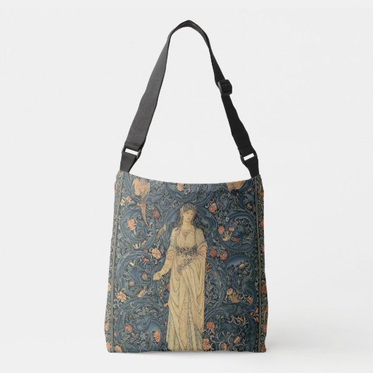 Antiek William Morris Flora Crossbody Tas (Voorkant)