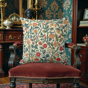 Antiek William Morris Patroon Kussen