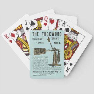 Antiek windenergie The Tuckwood Whitewater Wis 188 Pokerkaarten