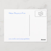 Antiek winkels in Parijs Briefkaart (Achterkant)