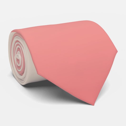 Antiek wit en licht koraal ombre patroon stropdas (Opgerold)