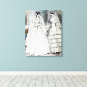 Antiek-witbruiloft Canvas Afdruk (Insitu (Houten vloer))