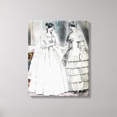Antiek-witbruiloft Canvas Afdruk (Voorkant)