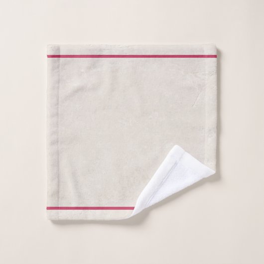 Antiek Witte Achtergrond Roze Poinsettia Bad Handdoek (Wasdoekje)