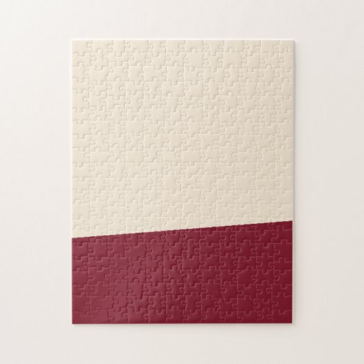 Antiek witte en Antiek ruby vaste kleuren Legpuzzel (Verticaal)