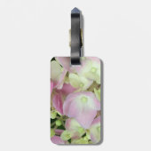 Antiek witte en droge roze hydrangea Petals Bagagelabel (Achterkant verticaal)