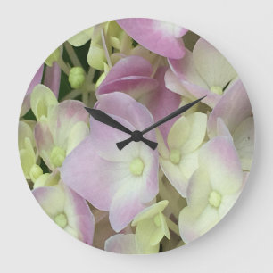 Antiek witte en droge roze hydrangea Petals Grote Klok