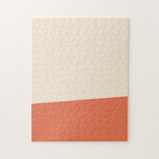 Antiek witte en verbrande Sienna-kleuren Legpuzzel