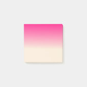 Antiek witte en winterroze gradiëntkleuren post-it® notes (Voorkant)