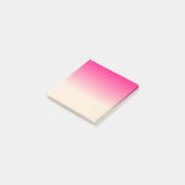 Antiek witte en winterroze gradiëntkleuren post-it® notes (Schuin)