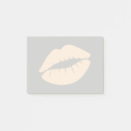 Antiek witte gekleurde lippen post-it® notes
