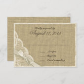 Antiek witte kant land reactie Kaart (Voorkant / Achterkant)