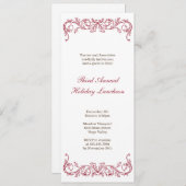 Antiek witte kerstfeestdag kaart (Voorkant / Achterkant)