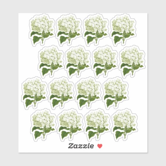 Antiek witte Stickers (Vel)