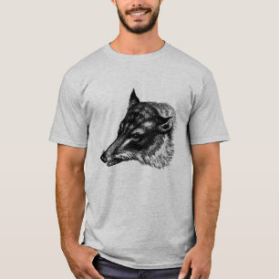 Antiek wolf t-shirt