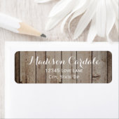 Antiek Wood Rustic Country Return Address Labels (Insitu)