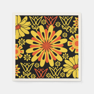 Antiek Yeller Florah Napkin Design Servet