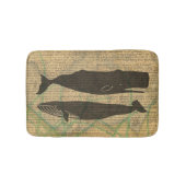 Antiek Zee op walvis Badmat (Voorkant)