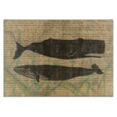 Antiek Zee op walvis Snijplank (Voorkant)