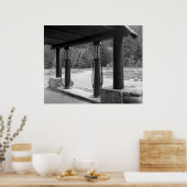 Antiek zichtbare gaspompen poster (Keuken)