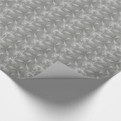 Antiek Zilvergrijs Decoratief Kaleidoscopisch Cadeaupapier (Hoek)