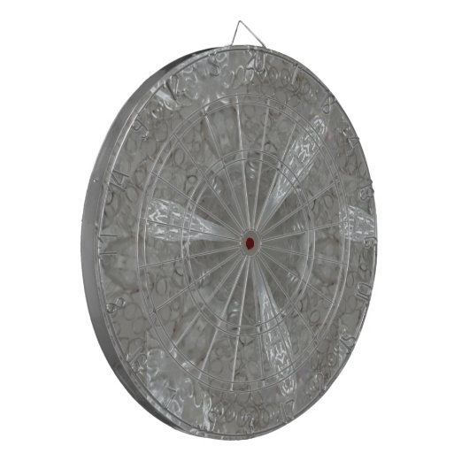 Antiek Zilvergrijs Decoratief Kaleidoscopisch Dartbord (Voorkant Links)