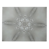 Antiek Zilvergrijs Decoratief Kaleidoscopisch Star Notitieblok (Voorkant)