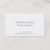 Antiek zwart-witkleuren visitekaartje (Voorkant)