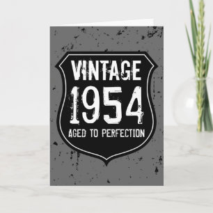 Antieke 1954 verouderd tot in perfectie wenskaart kaart