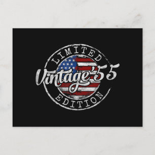 Antieke 1955 Stempel 71e Verjaardag Cadeau Mannen Briefkaart