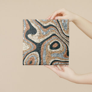 Antieke Abstract Kwarts Steen Natuurlijk Tegeltje