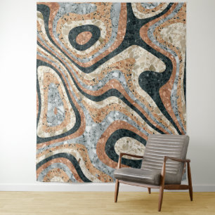 Antieke Abstract Kwarts Steen Natuurlijk Wandkleed